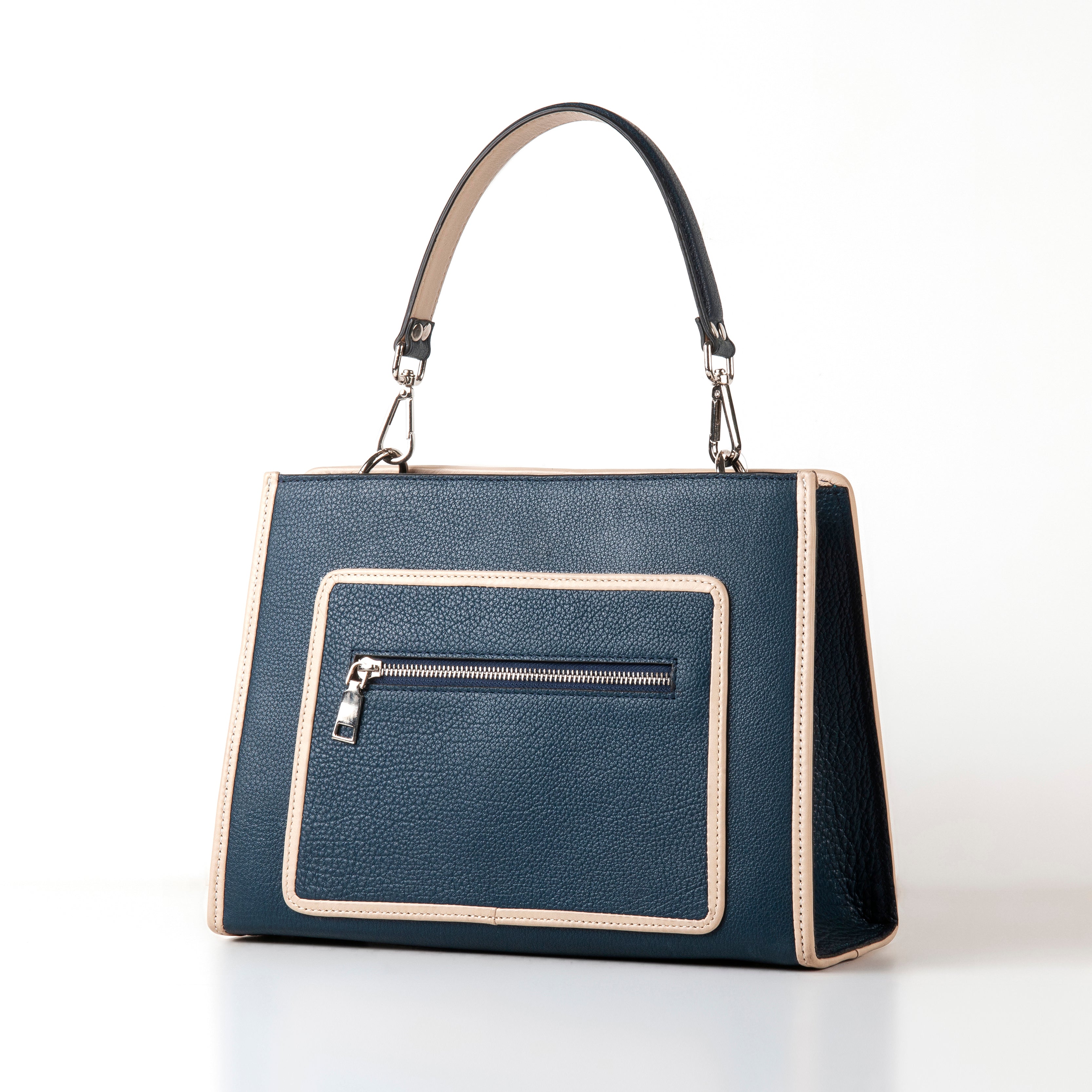 Azure Grace Leather Handbag